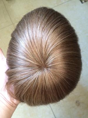 0,4 mm PU Toupet pour Homme Base en Soie Perruques de Cheveux Humains Brésiliens pour Hommes