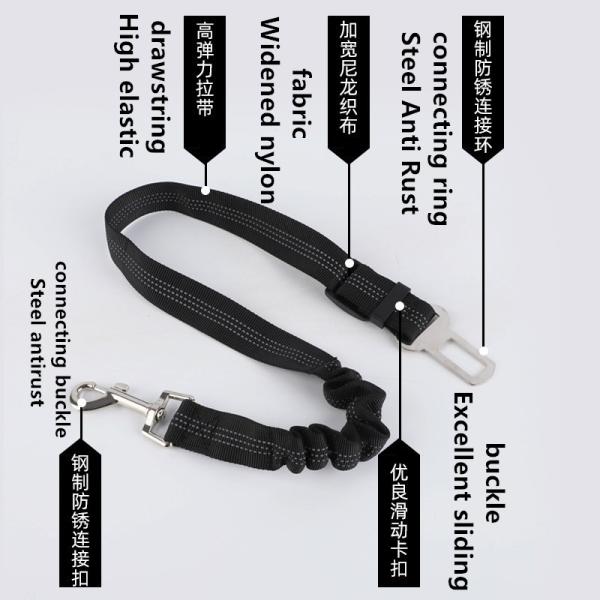 Ремня безопасности любимца автомобиля руководство собаки отражательного взрывозащищенное Unchewable