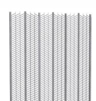Galvanized Wall Stucco Wire Lath 100m Rib Distance High Rib