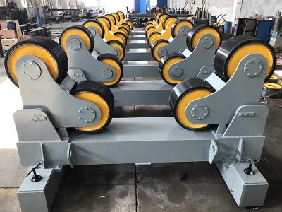 Rolos de torneamento de tanques com rodas de borracha rotador de soldagem autoajustável