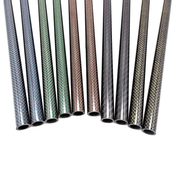 Metal Detector Carbon Fiber 3K Tent Twill Tube in Red Silver Blue or Metallic Color