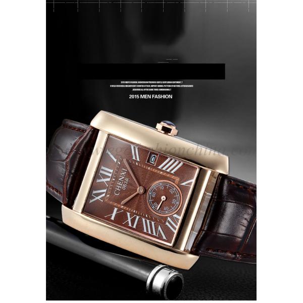 063A Fashion European Hotsale Watches Women Luxury Watch Rose Gold Square Quartz Watch New