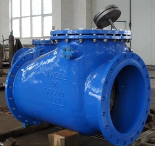 butterfly valve with hammer