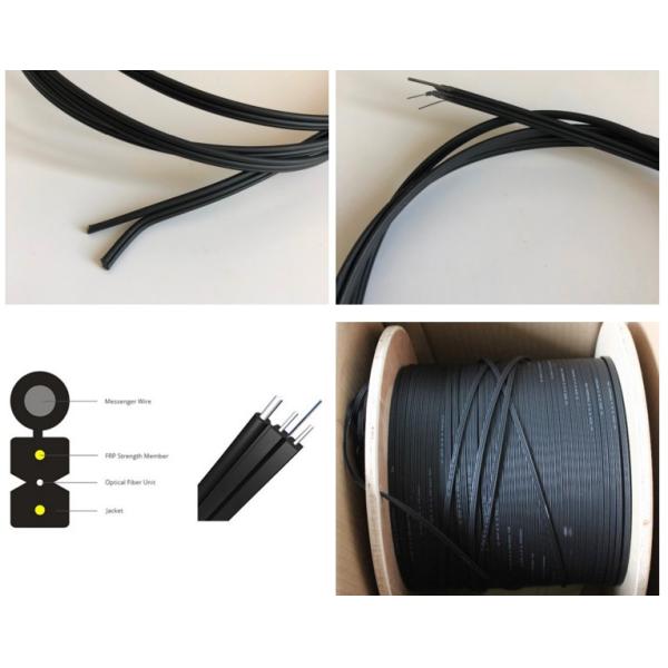 FPR Drop Wire Fiber Optic 2 Core, G657a2 GJXFH Внутренний кабель FTTH Drop