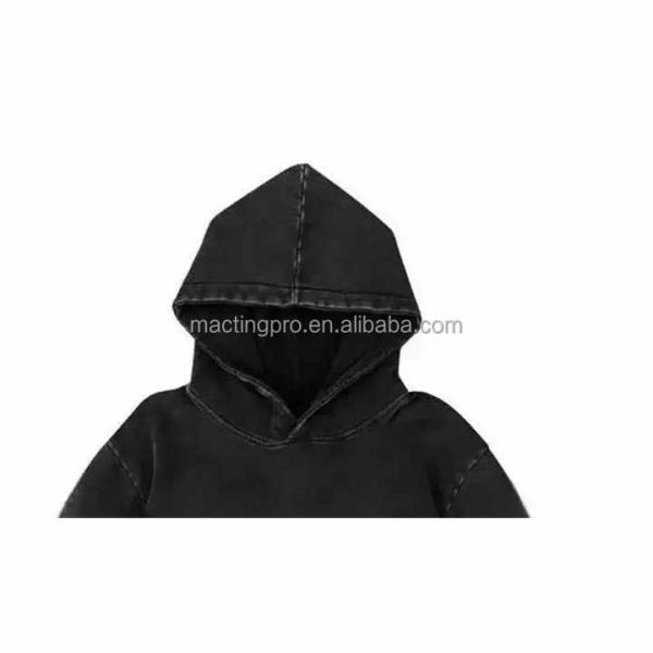 S-6XL Dtg Printing Hoodies Oversized French Terry Cotton Hoodie With Distressed Ripped