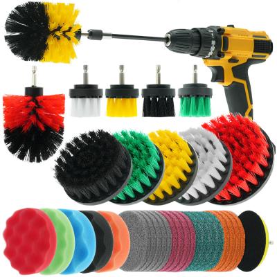 35PC Set de fixação de escovas de perfuração de limpeza para todos os fins