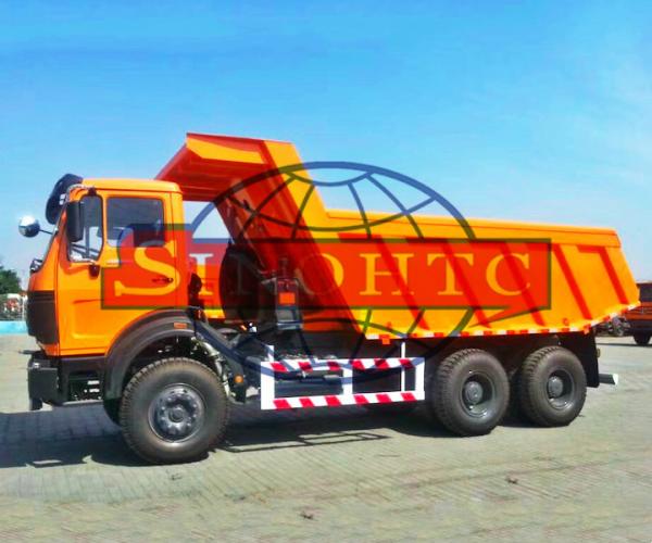 Heavy Duty Beiben Dump Truck , 20 - 30 Ton 6x4 Other Cubic / 20 Cubic Tipper Truck