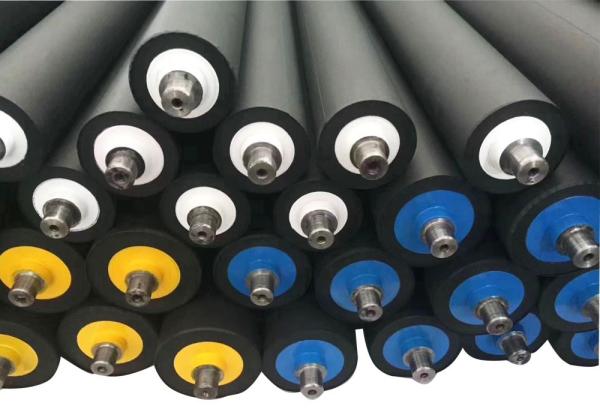 Textile PU Rubber Roller Polyurethane Rubber Wheel For Printing Dyeing Wear Resistant
