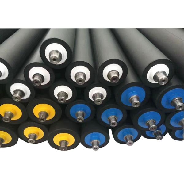 Textile PU Rubber Roller Polyurethane Rubber Wheel For Printing Dyeing Wear Resistant