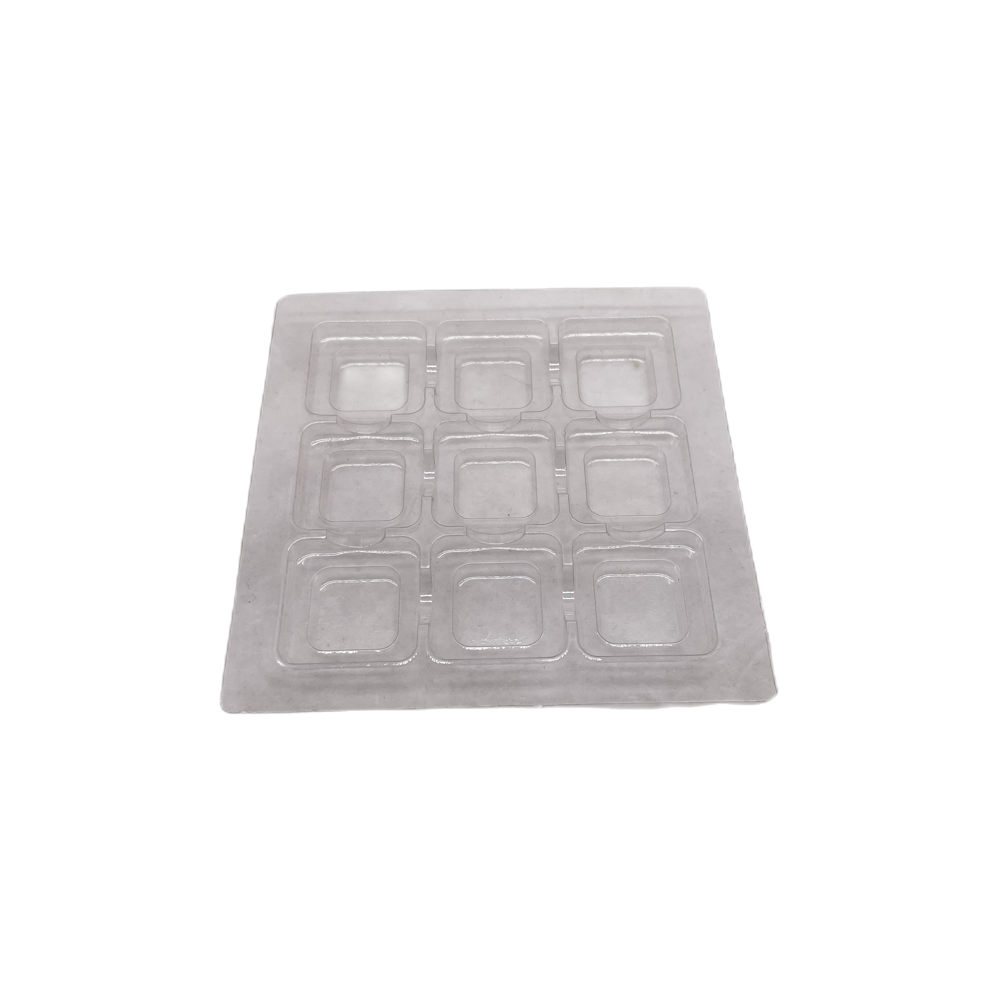 Подарочная коробка красного шоколада твердая бумажная упаковывая 9Pcs с пластиковым ясным внутренним качеством еды