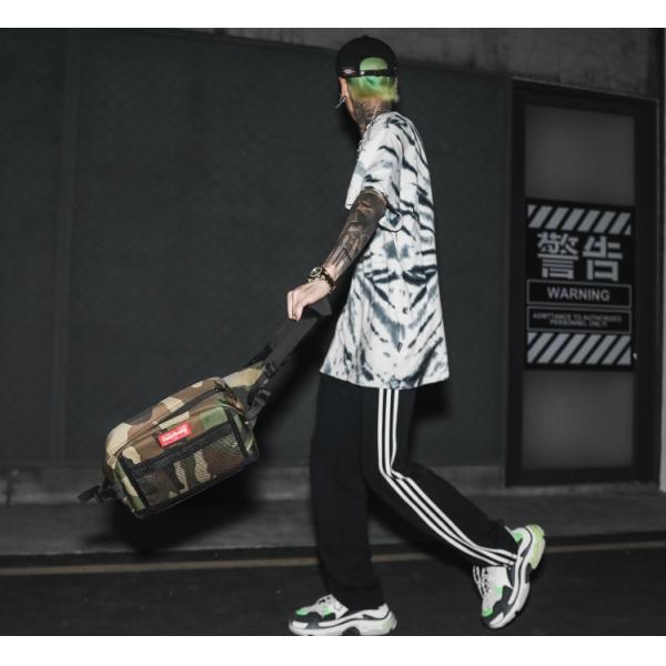 Shoulder bag men's large messenger bag students hip-hop sports personality youth riding bag