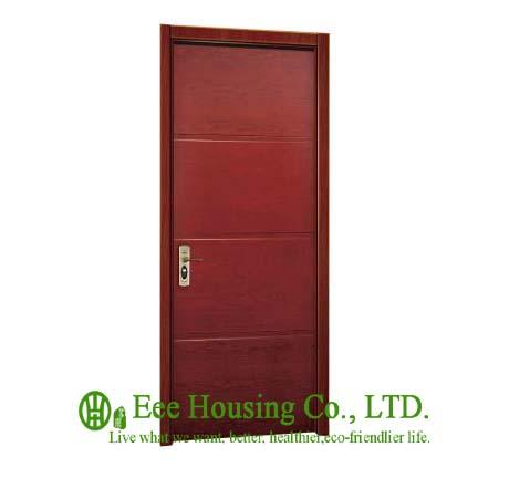 Solid wood skeleton Timber Veneer door, With hardware and accessories