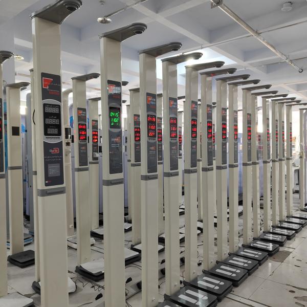 Ultrasonic BMI Height and Weight Scale for Hospital 300kg Capacity Measuring Human Body