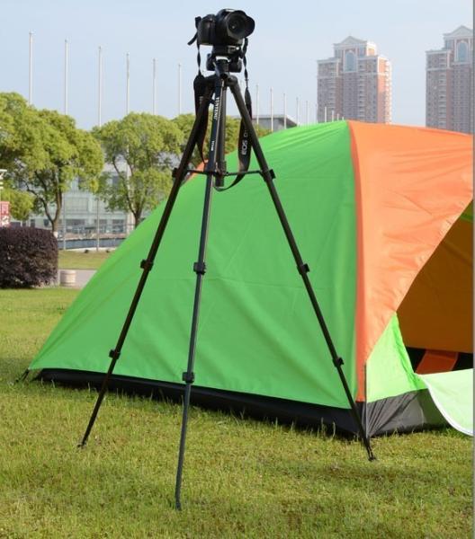 VCT-668 Pro Tripod with Damping Head Fluid Pan for SLR/DSLR Canon Nikon +Carrying Bag
