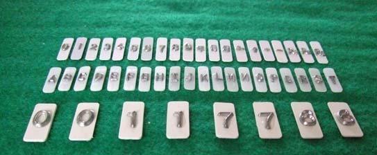 X Ray Flaw Detector Lead Letters, Lead Numbers, Lead Markers, Marker box, Marker bag
