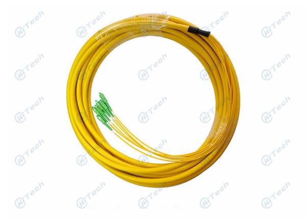 SC / APC Fiber Optic Pigtail For Bundle Fan Out Distribution / Ruggedized Cable