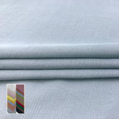 Rayon Tr liso de 52% Ployester 48% que sere a tela tecida 90gsm da camisa da tela
