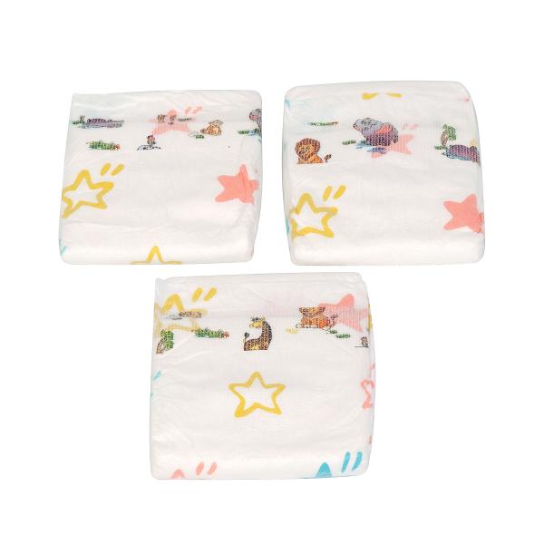 Soft Newborn Infant Baby Diapers Breathable With Backsheet Film Leak Guard