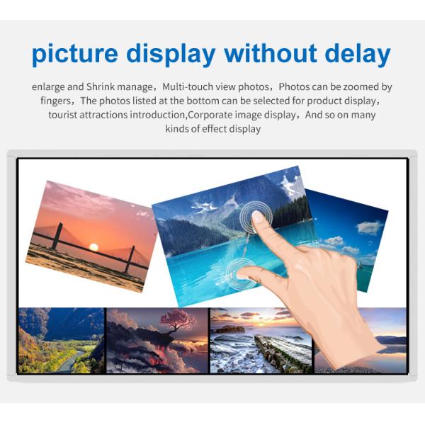 Signage 55Inch коммерчески цифров показывает взаимодействующий экран касания