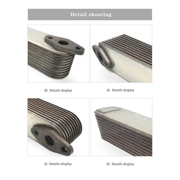 600-651-1161 Oil Cooler Core For S6D155-10P Komatsu Engine