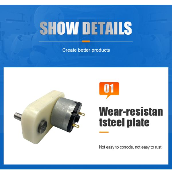 65mm Plastic Gearbox Motor 24V 12V High Torque DC Gear Motor FT-65FGM520