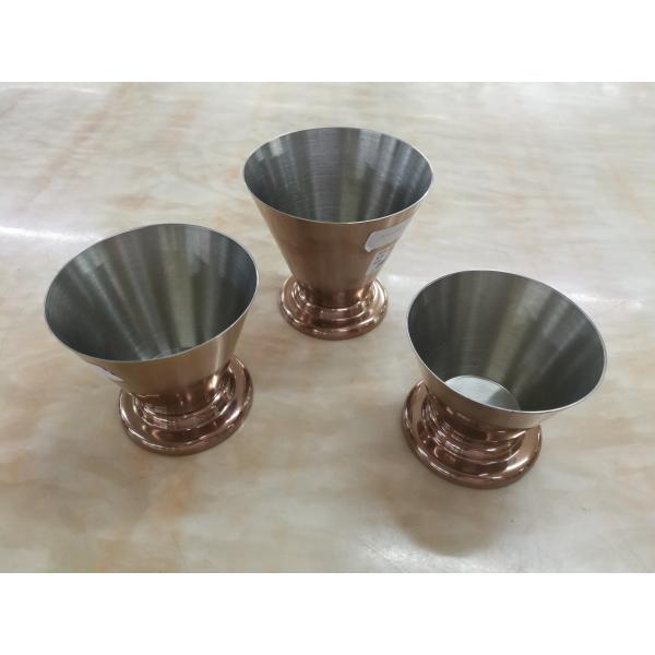 Поднял - пищевой контейнер закуски ведра картофеля фри чашки обломоков нержавеющей стали цвета золота/серебра французский