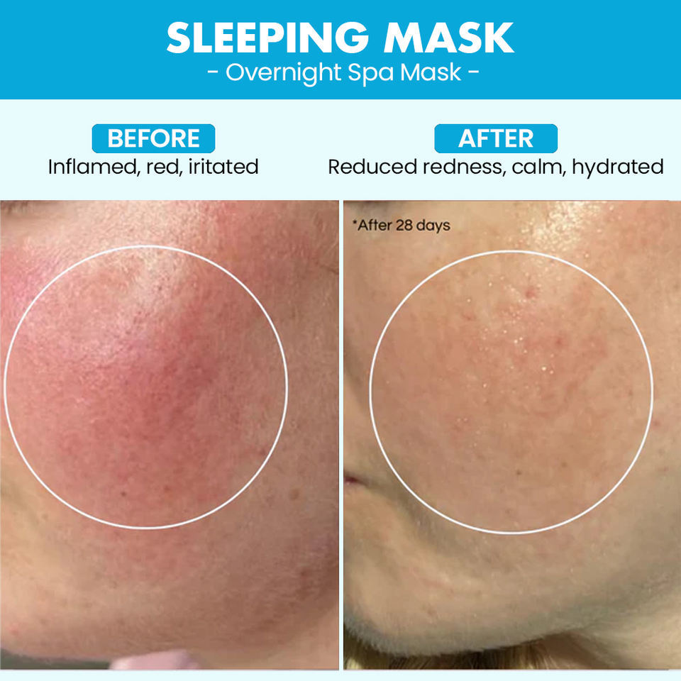 OEM ODM Rice Sleep facial mask Cream Cosmetics Skin Care Products Natural Whitening&Moisturizing facial mask
