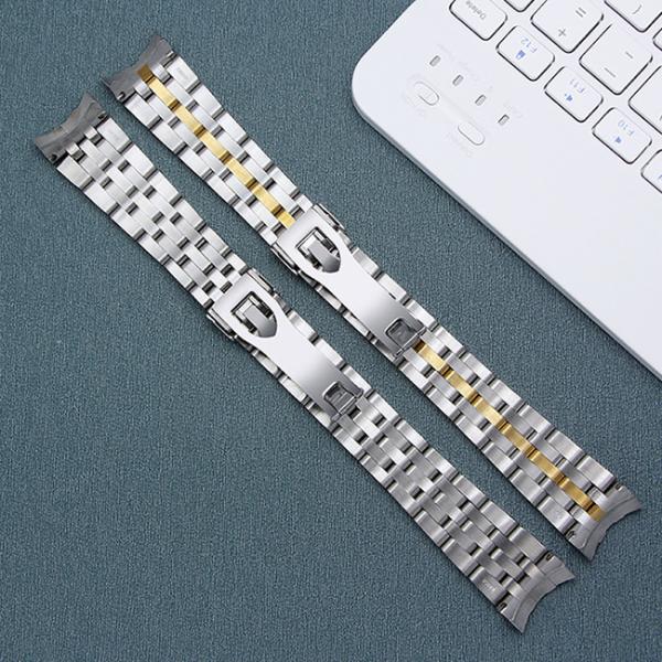 Banda de reloj de lujo del metal de la correa 316L 22m m de la banda de reloj del OEM 18m m