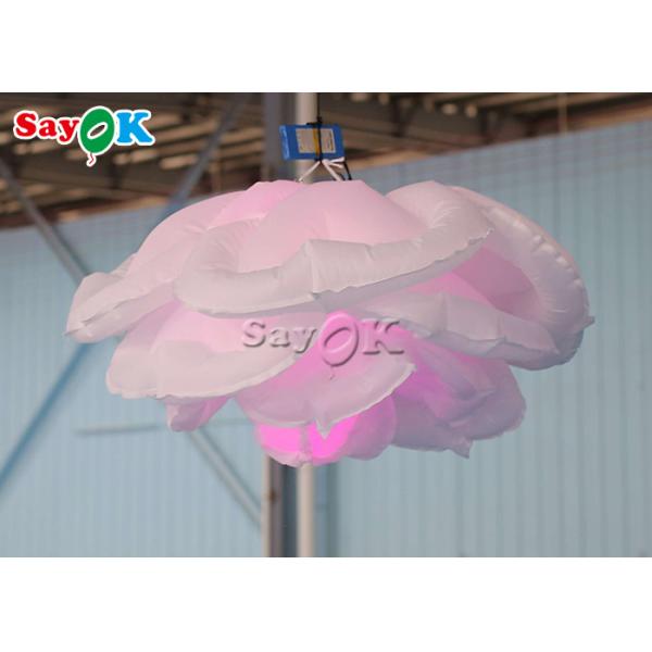 1m 3.3ft Inflatable Lighting Decoration Rose Flower Ceiling Wall Hanging Wedding Decor