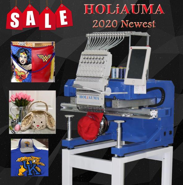 15 Needles Single head Computerized 450*650mm big embroidery area beads golf Embroidery machine price