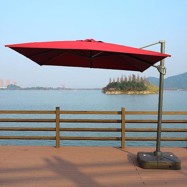 Custom Advertising Garden Umbrella with 70-150cm Arc Radius and Beach Parasol Stand