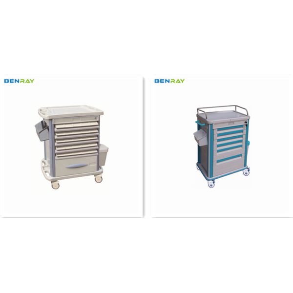 BR-ET001 ABS Mobile Hospital Medical Trolley Cart Crash Cart Trolley Medical Emergency Trolley Prices