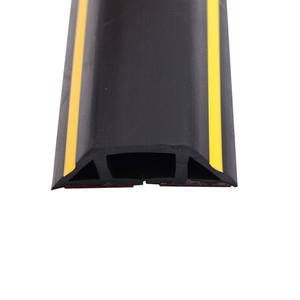 The Ground Is Thickened with Anti-collision PVC Wire Raceway Grey Yellow Black Trapezoidal Cable Trough