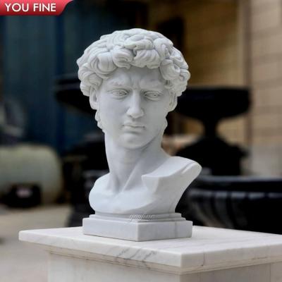 Stone David Statue Statue David Life Size Famous White Marble Bust Statue