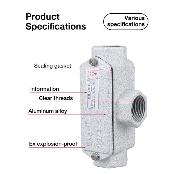Explosion-proof Aluminum Alloy Metal Junction Box Outdoor Electrical Wire Box