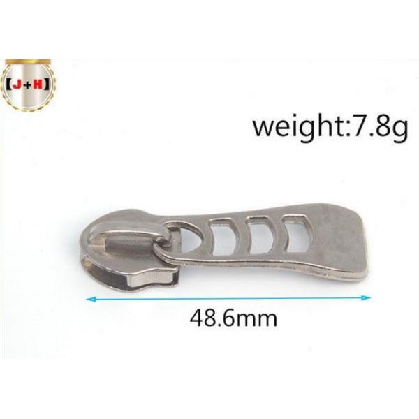 Почищенная щеткой пушечным металлом молния слайдера молнии металла вытягивает для багажа/одежды