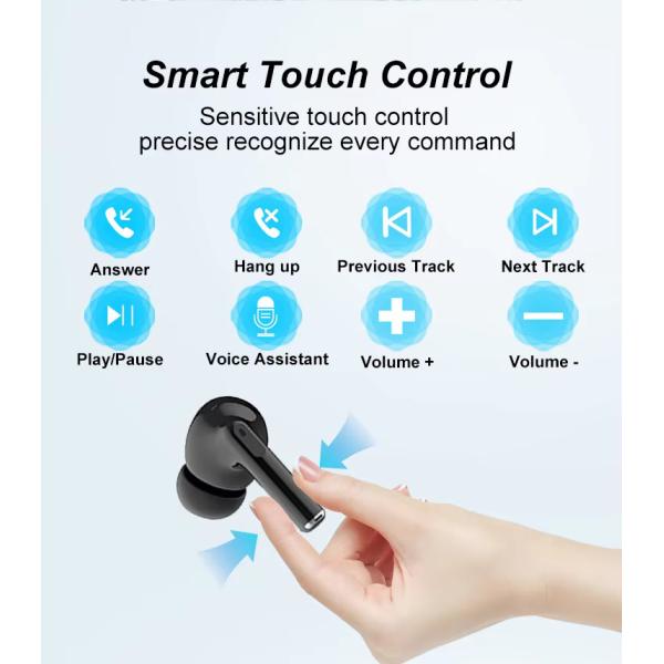 iPod Pro Tws auriculares inalámbricos 2024 en el oído auriculares cancelación de ruido Hifi Sport Mini auriculares de dientes azules