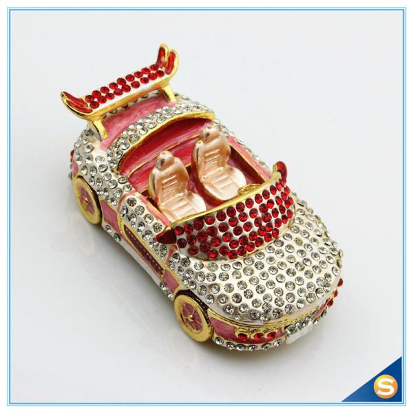 Full Crystal Car Shape Trinket Box Charm Home decoration Trinket Box SCJ184