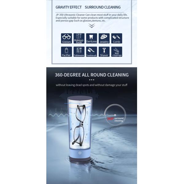 SUS304 500ML 24W Ultrasonic Jewelry Cleaner