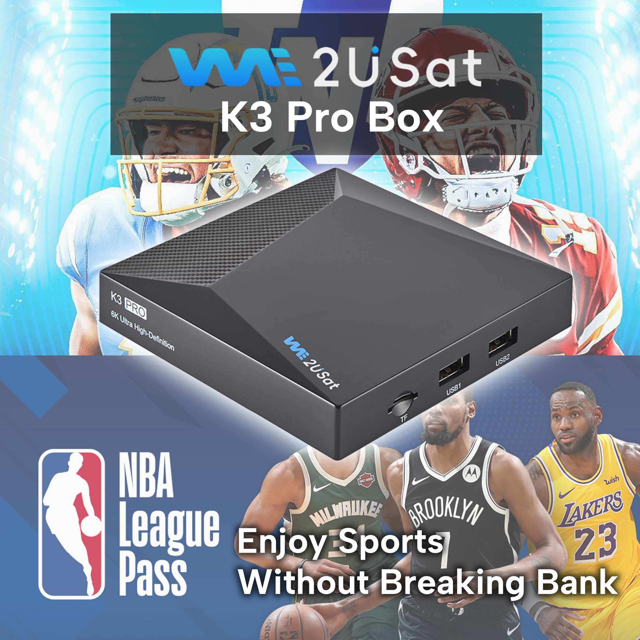 Чёрный Android IPTV Box K3 Pro OTT Streaming Box Пожизненный IPTV Smart Box