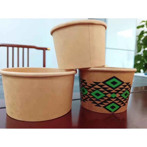 Disposable Customized Logo Kraft Paper Food Container with Return refunds Guarantee