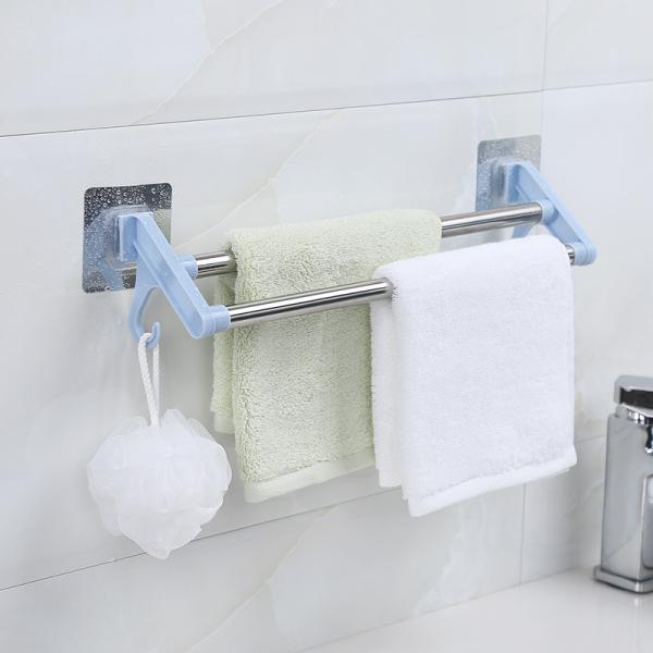 Perforation-Free Stainless Steel Wall Rowel Rack Bathroom Towel Rack