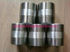 Stainless Steel NPT BSP Two Sides Male Thread Connector For Fountain Frame DN15 - DN200 Pipe Nipple