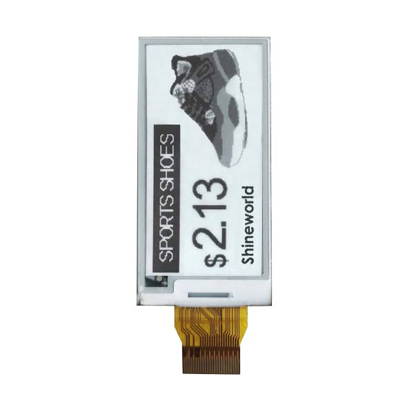2.13 Inch 104x212 Ultra-Low Power E-Paper Display Module for Electronic Shelf Labels