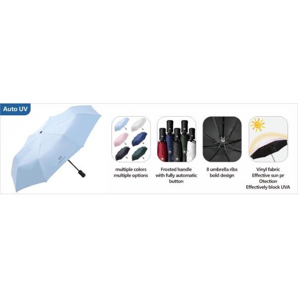 Customized Creative Solid Color Portable Folding Umbrella for Patio Garden and Outdoor