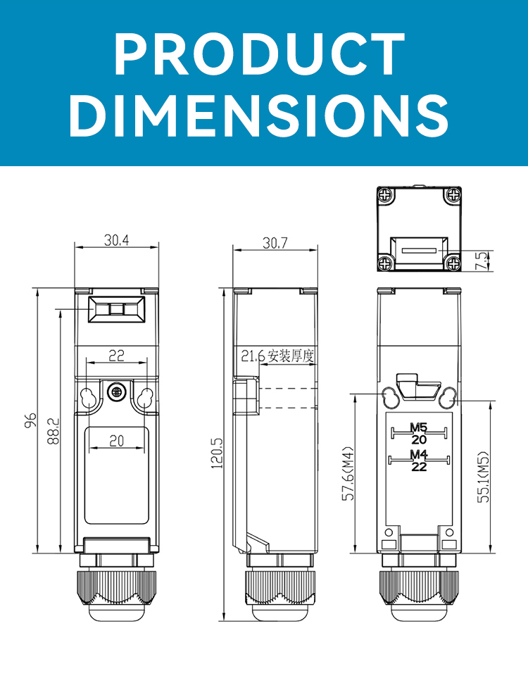 Safety Door Switch Robust Switch Solution For Safeguarding Access Points On Industrial Equipment And Automated Systems