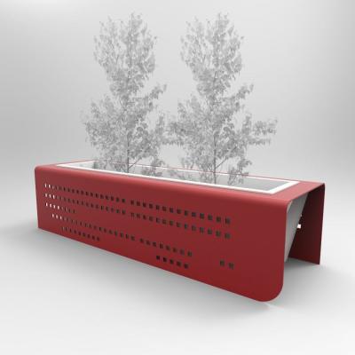 Potenciômetros de flor impermeáveis do metal do jardim de L1490xW500xH400mm