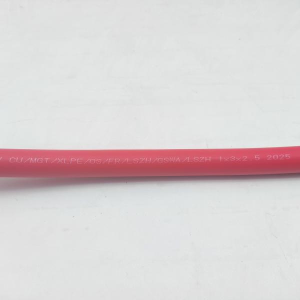 Le câble d'instrumentation 300/500V 1T2.5 CU/MGT/XLPE/OS/FR/LSZH/GSWA/LSZH 1x3x2 est utilisé.5