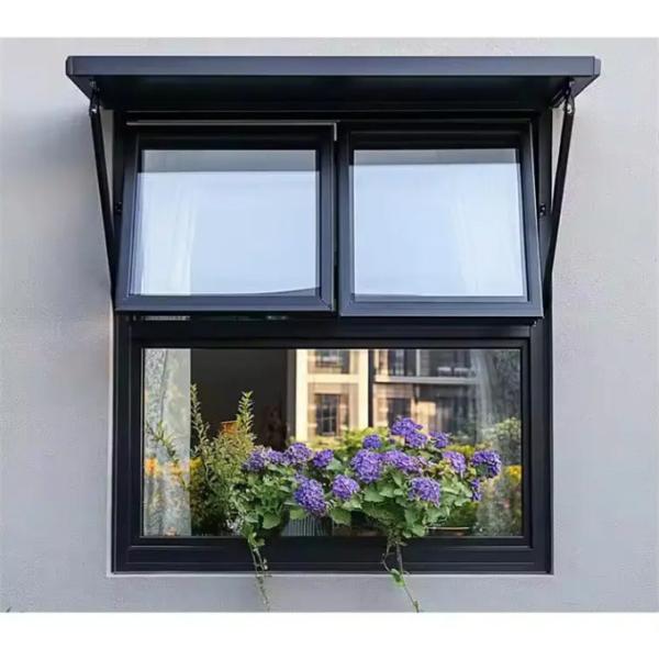 Level 9 Wind Pressure Resistance SKATE Double Glazed Aluminum Alloy Awning Windows