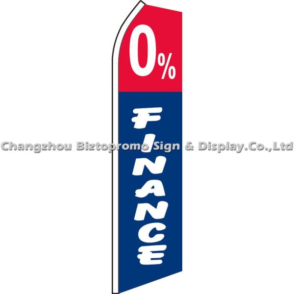 Blue Red Digital Printing Pull Up Banners / Outdoor Flags And Banners